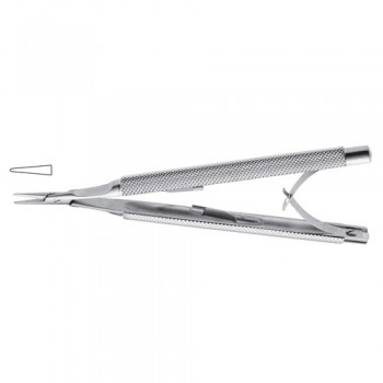Castroviejo Micro Needle Holder Straight - With Lock Stainless Steel, 13 cm - 5"